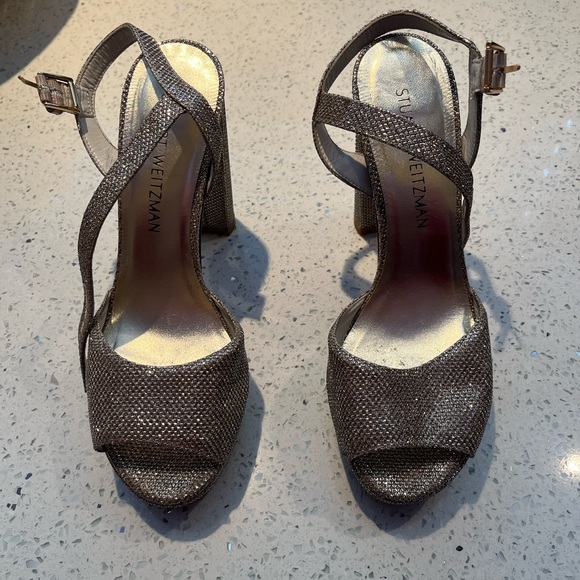 stewart weizman prom platform heels - Picture 2 of 4